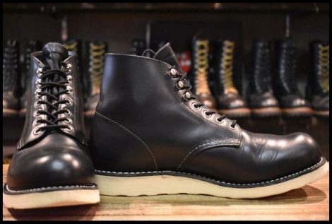 【9D 良品 犬タグ復刻 19年】レッドウィング 8165 アイリッシュセッター 黒 ブラッククローム プレーントゥ ブーツ redwing HOPESMORE
