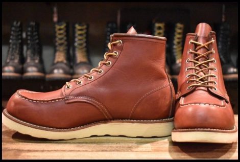 【9D 良品 12年】レッドウィング 9106 アイリッシュセッター 赤茶 レッド ブラウン モックトゥ 8875 ブーツ redwing HOPESMORE