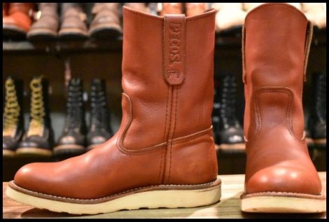 【5D 良品 10年】レッドウィング 8866 ペコス 赤茶 オロラセット プルオン クッションソール ブーツ redwing pecos HOPESMORE