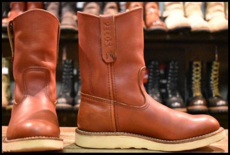【5D 良品 10年】レッドウィング 8866 ペコス 赤茶 オロラセット プルオン クッションソール ブーツ redwing pecos HOPESMORE