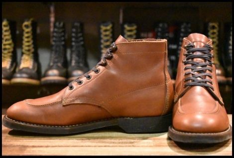 【8.5D 美品 19年】レッドウィング 8076 スポーツ ブラウン 茶 シガーリタン 編み上げ 1930S sportsboot ブーツ redwing HOPESMORE