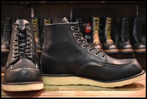 【9D 良品 13年】レッドウィング 9075 アイリッシュセッター 黒 ブラック ハーネス モックトゥ 8179 8130 ブーツ redwing HOPESMORE