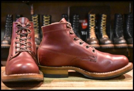 【7.5E 良品】WHITE’S ホワイツ セミドレス バーガンディクロムエクセル ビブラム269シングル レースアップ 編み上げ ブーツ HOPESMORE