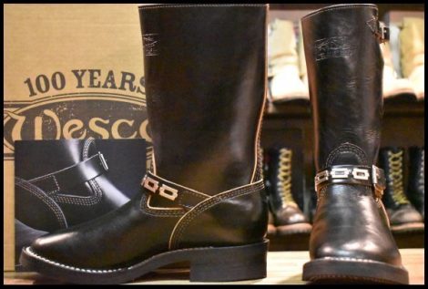 【10C 箱付 未使用 リミテッド 限定 23年】WESCO ウエスコ カスタムボス チェーンスポッツ エンジニア ホースハイド ブーツ HOPESMORE