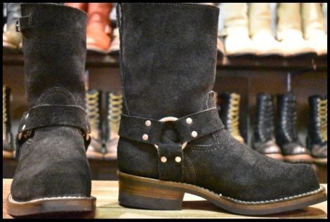 【7.5E 箱付 美品 22年】ウエスコ カスタムボス ハーネスエンジニアリング ブラックラフアウト ビブラム430シングル ブーツ HOPESMORE