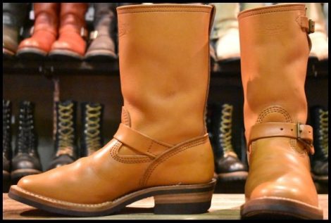 【7.5E 良品 17年】WESCO ウエスコ カスタムボス ベジタン 11インチハイト ナロートゥ ビブラム700シングル ブーツ BOSS HOPESMORE