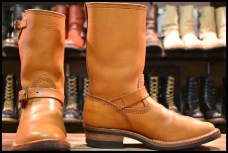 【7.5E 良品 17年】WESCO ウエスコ カスタムボス ベジタン 11インチハイト ナロートゥ ビブラム700シングル ブーツ BOSS HOPESMORE