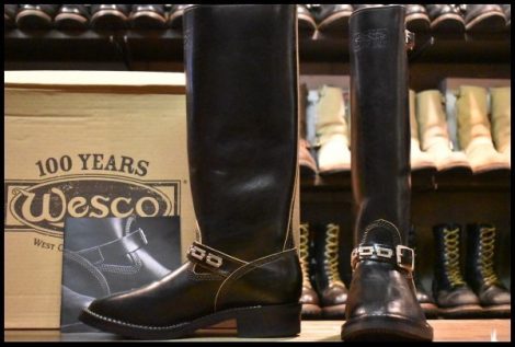【10C 箱付 未使用 リミテッド 限定 23年】WESCO ウエスコ カスタムボス エンジニア ホースハイド 16インチハイト ロング ブーツ HOPESMORE