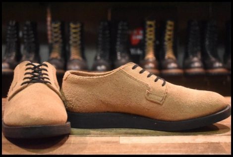 【8D 良品 12年】レッドウィング 9103 ポストマン オックスフォード サンド モハヴェ ラフアウト 短靴 ブーツ redwing HOPESMORE