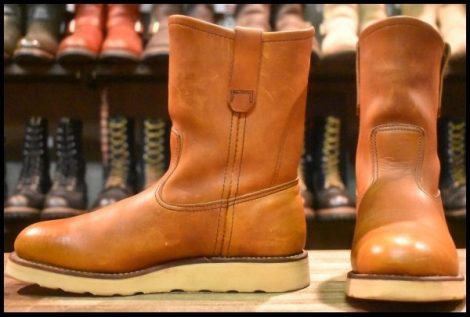 【6.5D 良品 羽タグ 99年】レッドウィング 866 ペコス 茶 オロイジナル プルオン ブーツ redwing pecos HOPESMORE