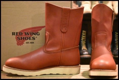 【7E 箱付 美品 18年】レッドウィング 8866 ペコス 赤茶 オロラセット クッションソール ブーツ redwing pecos HOPESMORE