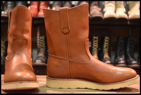 【8D 箱付 美品 旧犬タグ 87年】レッドウィング 866 ペコス 赤茶 オロラセット ブーツ redwing pecos ビンテージ HOPESMORE