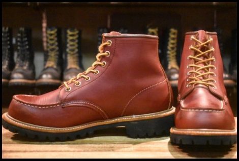 【8.5E 美品 羽タグ 00年】レッドウィング 8175 アイリッシュセッター 赤茶 オロラセット ビブラム 8135 ブーツ redwing HOPESMORE