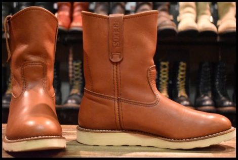 【8E 美品 12年】レッドウィング 8866 ペコス 赤茶 オロラセット プルオン クッションソール ブーツ redwing pecos HOPESMORE