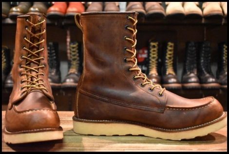 【11D 良品 J.CREW別注 09年】レッドウィング 4583 茶 ブラウン セッター ロング 編み上げ ビンテージ ブーツ redwing HOPESMORE