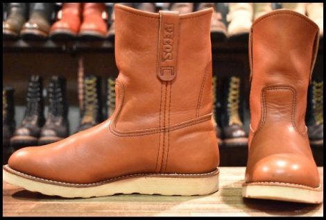 【8E 美品 12年】レッドウィング 8866 ペコス 赤茶 オロラセット プルオン クッションソール ブーツ redwing pecos HOPESMORE