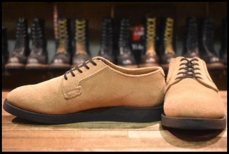 【8D 良品 12年】レッドウィング 9103 ポストマン オックスフォード サンド モハヴェ ラフアウト 短靴 ブーツ redwing HOPESMORE
