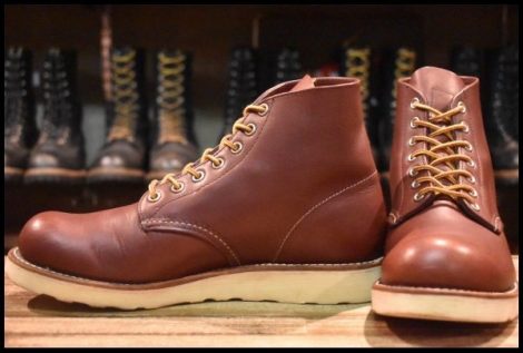 【7D 良品 13年】レッドウィング 9105 アイリッシュセッター 赤茶 レッドブラウン プレーントゥ 編み上げ 8166 ブーツ redwing HOPESMORE