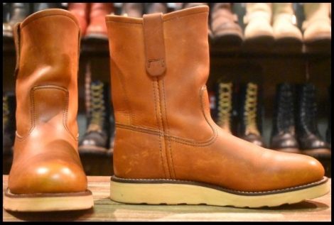 【6.5D 良品 羽タグ 99年】レッドウィング 866 ペコス 茶 オロイジナル プルオン ブーツ redwing pecos HOPESMORE