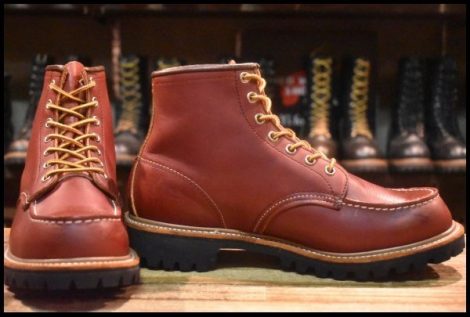 【8.5E 美品 羽タグ 00年】レッドウィング 8175 アイリッシュセッター 赤茶 オロラセット ビブラム 8135 ブーツ redwing HOPESMORE