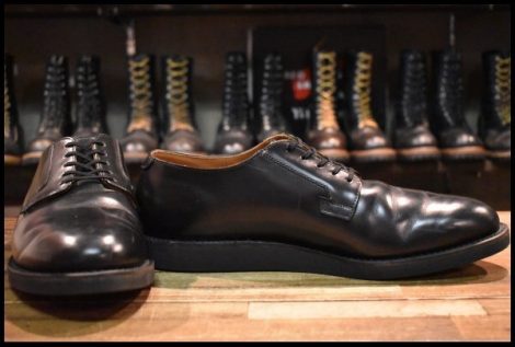 【13D 美品 11年】レッドウィング 101 ポストマン シューズ 黒 ブラック シャパラル 短靴 ローカット ブーツ redwing HOPESMORE