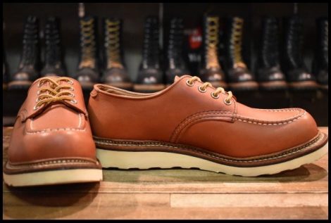 【8D 良品 18年】レッドウィング 8103 オックスフォード 赤茶 オロラセット モックトゥ ローカット 短靴 ブーツ redwing HOPESMORE