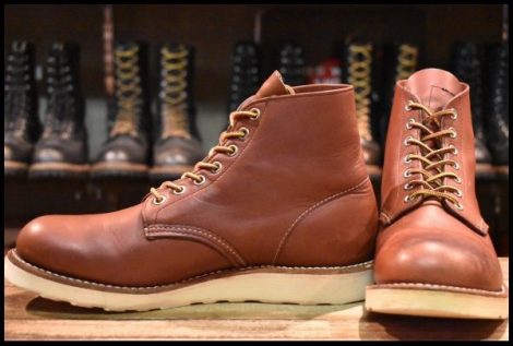 【7.5D 良品】レッドウィング 9105 アイリッシュセッター 赤茶 レッドブラウン プレーントゥ 編み上げ 8166 ブーツ redwing HOPESMORE