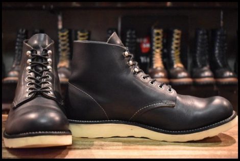 【10.5D 良品 12年】レッドウィング 9070 アイリッシュセッター 黒 ブラック ハーネス プレーントゥ 8165 ブーツ redwing HOPESMORE