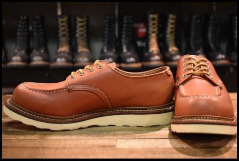 【8D 良品 18年】レッドウィング 8103 オックスフォード 赤茶 オロラセット モックトゥ ローカット 短靴 ブーツ redwing HOPESMORE
