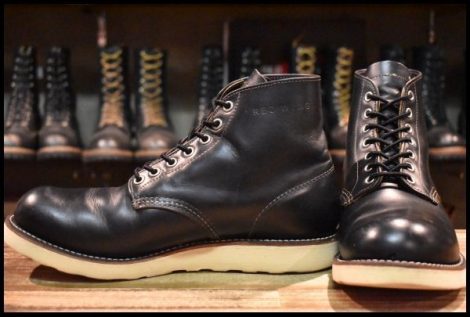 【8D 良品 13年】レッドウィング 9870 アイリッシュセッター ブラック クローンダイク プレーントゥ 黒 ブーツ redwing HOPESMORE