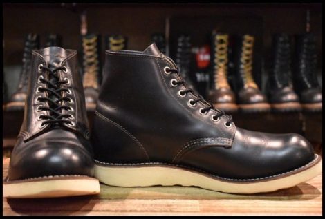 【8D 良品 13年】レッドウィング 9870 アイリッシュセッター ブラック クローンダイク プレーントゥ 黒 ブーツ redwing HOPESMORE