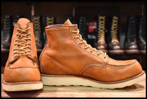 【8.5D 良品 13年】レッドウィング 875 アイリッシュセッター 茶 オロレガシー モック 編み上げ レースアップ ブーツ redwing HOPESMORE