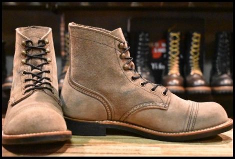 【7D 良品 22年】レッドウィング 8087 アイアンレンジャー ミュールスキナーラフアウト 編み上げ ブーツ redwing HOPESMORE