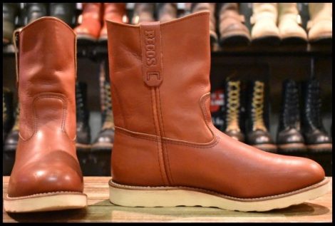 【9E 箱付 良品 14年】レッドウィング 8866 ペコス 赤茶 オロラセット クッションソール ブーツ redwing HOPESMORE