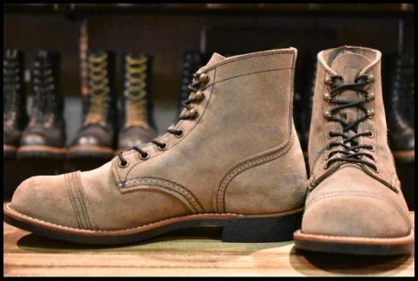 【7D 良品 22年】レッドウィング 8087 アイアンレンジャー ミュールスキナーラフアウト 編み上げ ブーツ redwing HOPESMORE