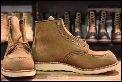 【8.5D 未使用 11年】レッドウィング 8881 アイリッシュセッター オリーブモハヴェ 編み上げ モックトゥ ブーツ redwing HOPESMORE