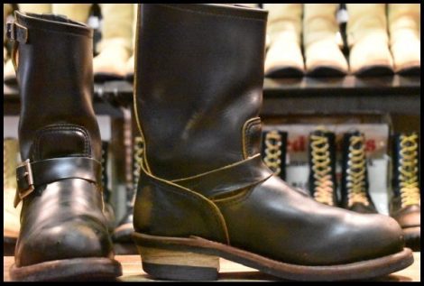 【7.5D 良品 18年】レッドウィング 9268 エンジニア 黒 ブラック クローンダイク スチールトゥ ブーツ redwing HOPESMORE