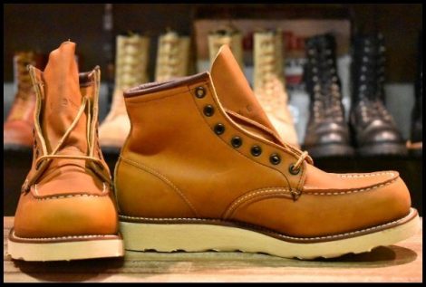 【7.5E 箱付 DEAD サイド羽タグ 99年】レッドウィング 875 アイリッシュセッター 赤茶 オロイジナル モックトゥ ブーツ redwing HOPESMORE