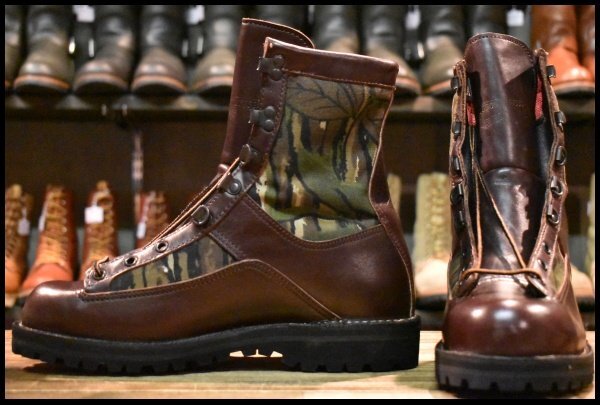 【8EE DEAD 黒タグ】Danner ダナー カモウィンターライト 60630 バーガンディ×リアルツリー ゴアテックス GORE-TEX ブーツ HOPESMORE