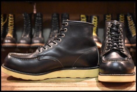 【10D 良品 羽タグ 99年】レッドウィング 8130 アイリッシュセッター 黒 ブラッククローム モックトゥ 8179 ブーツ redwing HOPESMORE