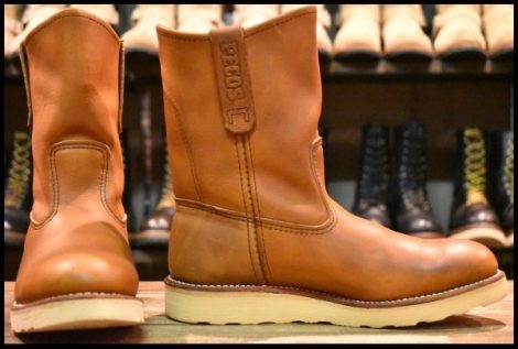 【6D 良品 08年】レッドウィング 866 ペコス 茶 オロイジナル ブラウン プルオン ブーツ redwing pecos HOPESMORE