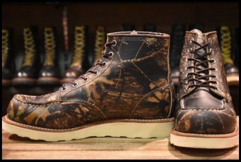 【7.5E 美品 16年】レッドウィング 8884 アイリッシュセッター カモフラ 迷彩 リアルツリー モックトゥ 編み上げ ブーツ redwing HOPESMORE