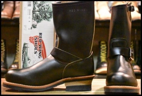 【8D 箱付 未使用 14年】レッドウィング 9268 エンジニア 黒 ブラック クローンダイク スチールトゥ 2966 ブーツ redwing HOPESMORE