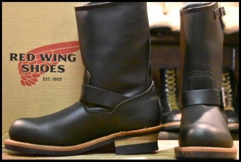 【7D 箱付 未使用 15年】レッドウィング 2268 エンジニア 黒 ブラック スチールトゥ ブーツ redwing HOPESMORE
