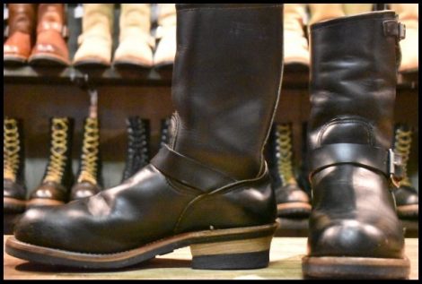 【7.5D 良品 PT91プリント 94年05月刻印】レッドウィング 2268 エンジニア ブラッククローム スチールトゥ ブーツ redwing HOPESMORE