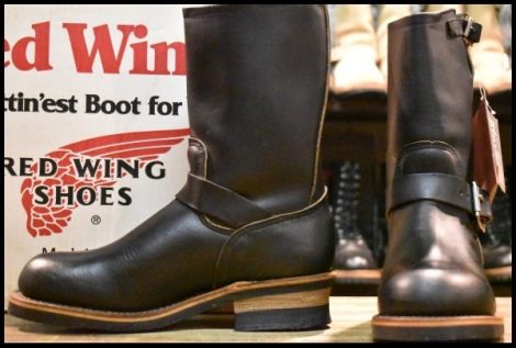 【6.5D 箱付 DEAD PT91プリント 96年】レッドウィング 2268 エンジニア ブラッククローム スチールトゥ ブーツ redwing HOPESMORE