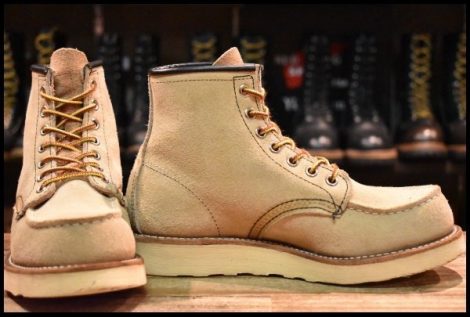 【4.5D 良品 09年】レッドウィング 8173 スエード アイリッシュセッター ホーソーン ラフアウト モックトゥ ブーツ redwing HOPESMORE