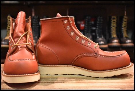 【9.5E 箱付 未使用 犬タグ復刻 19年】レッドウィング 8875 アイリッシュセッター 赤茶 オロラセット モックトゥ ブーツ redwing HOPESMORE