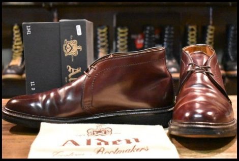 【11D 箱付 良品】ALDEN オールデン 1341 チャッカ バーガンディ コードバン シューズ 編み上げ 短靴 ブーツ HOPESMORE