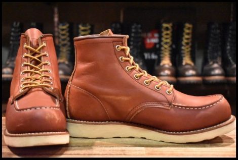 【8E 良品 14年】レッドウィング 8875 アイリッシュセッター 赤茶 オロラセット モックトゥ 編み上げ ブーツ redwing HOPESMORE